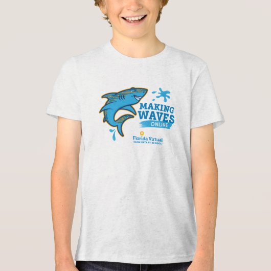 FVES "Making Waves Online" ユースTシャツ トライブレンドTシャツ (正面)