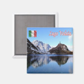 FVG007 LAGO VOLAIA – パノラマ – イタリア – 冷蔵庫 マグネット (正面/裏面)