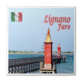 FVG009 LIGNANO,ライトハウス,イタリア, タイル (正面)