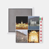 FVG013 TRIESTE - Mosaic - Italy - Fridge マグネット (正面/裏面)