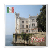 FVG019 MIRAMARE,城,イタリア, タイル (正面)