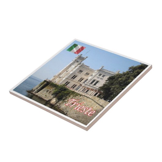 FVG019 MIRAMARE,城,イタリア, タイル (側面)