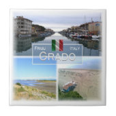 FVG031 GRADO，モザイク，イタリア， タイル (正面)