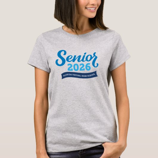 FVHSシニア2026 Tシャツ(Women's, Gray) Tシャツ (正面)