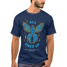 FVHS Firebirds – すべてアップ、ネイビーTシャツ
