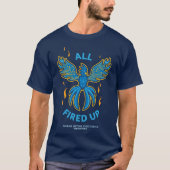 FVHS Firebirds - 興奮の渦中、海軍ブルーTシャツ   Tシャツ (正面)