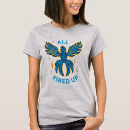 FVHS Firedbirds - All Fired Up グレー 女性用 Tシャツ