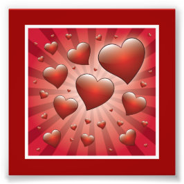 FVHWRV REDS RAYSハート愛する友情いちゃつく フォトプリント           