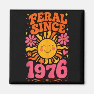 Fvibesl 1976年から レトロな太陽 - おもしろい50歳の誕生日 マグネット