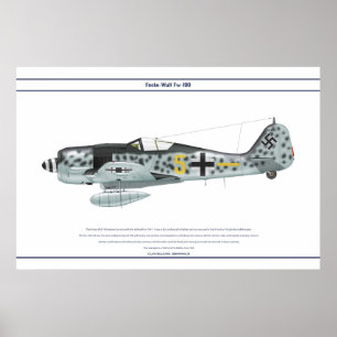 Fw190 A-8 JG300 3 ポスター