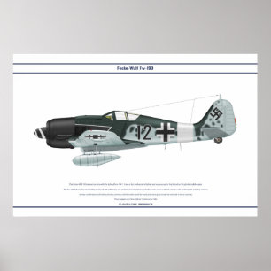 Fw190 A-8 JG3 1 ポスター