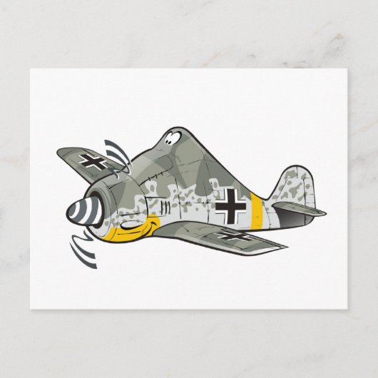 fw-190フォークオオカミ ポストカード (正面)