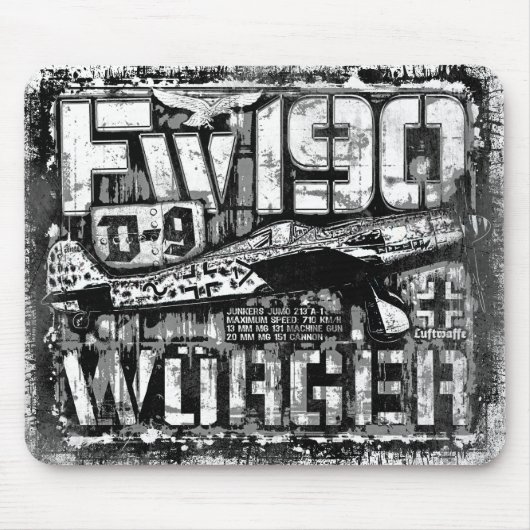 Fw 190 D-9マウスパッド マウスパッド (正面)