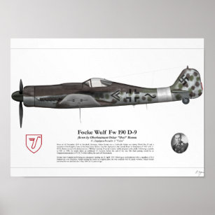 Fw 190 D-9 （オスカールローム） ポスター