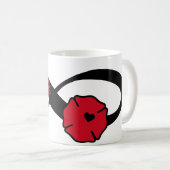 FW [2]インフィニティシンボルとマルチーズを持つ妻を撃つ コーヒーマグカップ (正面右)