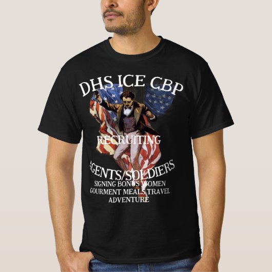 FW HG TSA トランプ FV イラン 戦争 WAG 犬 CBP S Tシャツ (正面)