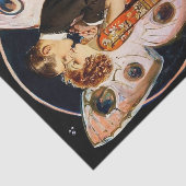 FX Leyendeckerによる「バタフライカップル」 薄葉紙 (詳細)