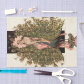 FX Leyendeckerによる「羽の鳥」 薄葉紙 (クラフト)