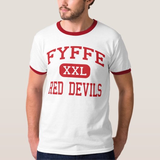 Fyffe -赤い悪魔-高等学校- Fyffeアラバマ Tシャツ (正面)