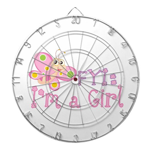 FYI：私は女の子バタフライ ダーツボード (正面)