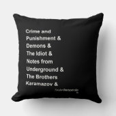 Fyodor Dostoyevsky クッション (正面)