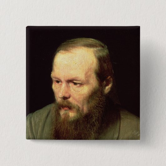 Fyodor Dostoyevsky 1872年のポートレート 缶バッジ (正面)