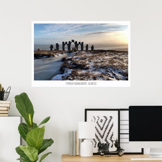 Fyrish Monument, Altiness, Scotland ポスター (ホームオフィス)