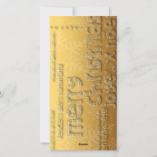 Gあいさつ国際的クリスマスパーソナライズされたPhotoC シーズンカード (裏面)