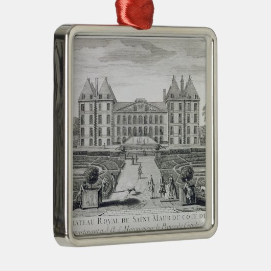 gからの聖者Maurの王室のな館の眺め メタルオーナメント (右)