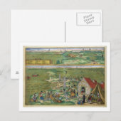 Gによる「シビタテス・オルビス・テララム」からのカディスの地図 ポストカード (正面/裏面)