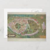 Gによる「シビテス・オルビス・テララム」のオスティアの地図 ポストカード (正面/裏面)