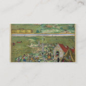 Gによる「Civitates Orbis Terrarum」からのカディスの地図、 名刺 (裏面)