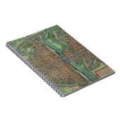 Gによる「Civitates Orbis Terrarum」からのパリの地図、 ノートブック (右側)