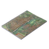 Gによる「Civitates Orbis Terrarum」からのパリの地図、 ノートブック (左側)