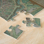 Gによる「Civitates Orbis Terrarum」からのミラノの地図、 ジグソーパズル (側面)
