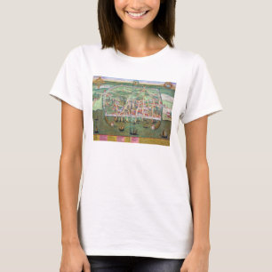 Gによる「Civitates Orbis Terrarum」からのVisbyの地図、 Tシャツ