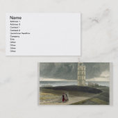 「Gのまわりの旅行からの北の堤外地の灯台、 名刺 (正面/裏面)