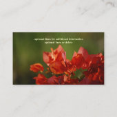 Gの販売か管理上のケシによって着色される花 名刺 (裏面)