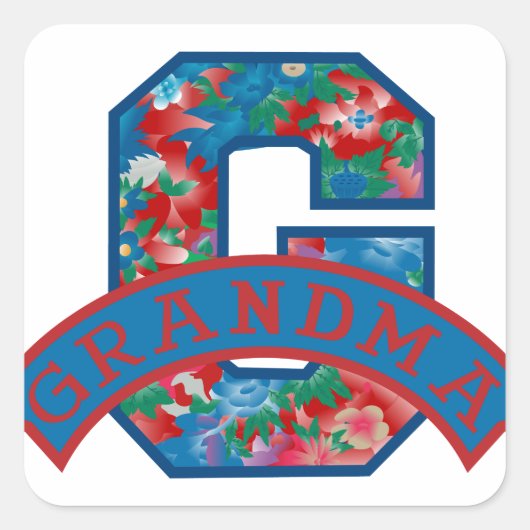 Gはおばあちゃんのためだ スクエアシール (正面)