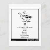 Gはかつて小さなガチョウだった ポストカード (正面)