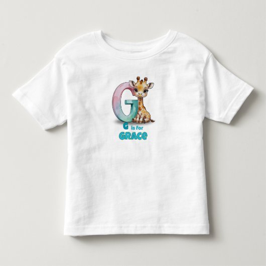 Gはギアス - 名前入りベビーTシャツ トドラーTシャツ (正面)