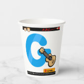 Gはギター用 紙コップ (正面)