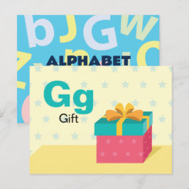 Gはギフト用 – アルファベットフラッシュカード ポストカード