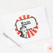 Gはギャング ラウンドシール (封筒)