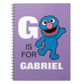 Gはグローバーの |名前の追加 ノートブック (正面)