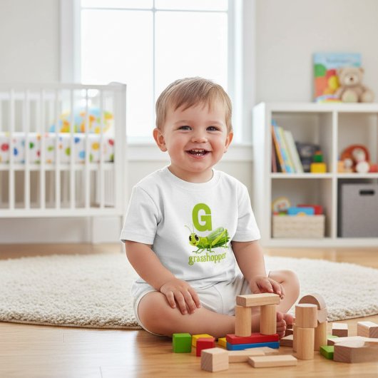 Gはホップ - かわいいアルファベット学習 トドラーTシャツ