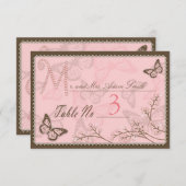 Gは女の子の座席表SM 2のためです 招待状 (正面/裏面)