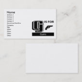 Gは銃のためです 名刺 (正面/裏面)