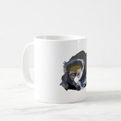 GはSpot 素晴らし Nosed Monkey用 コーヒーマグカップ (正面左)