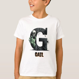 Gイニシャル トリック オア トリート ハロウィン Tシャツ